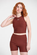 WOMEN'S PERFORMANCE CROP VEST TRACK RED