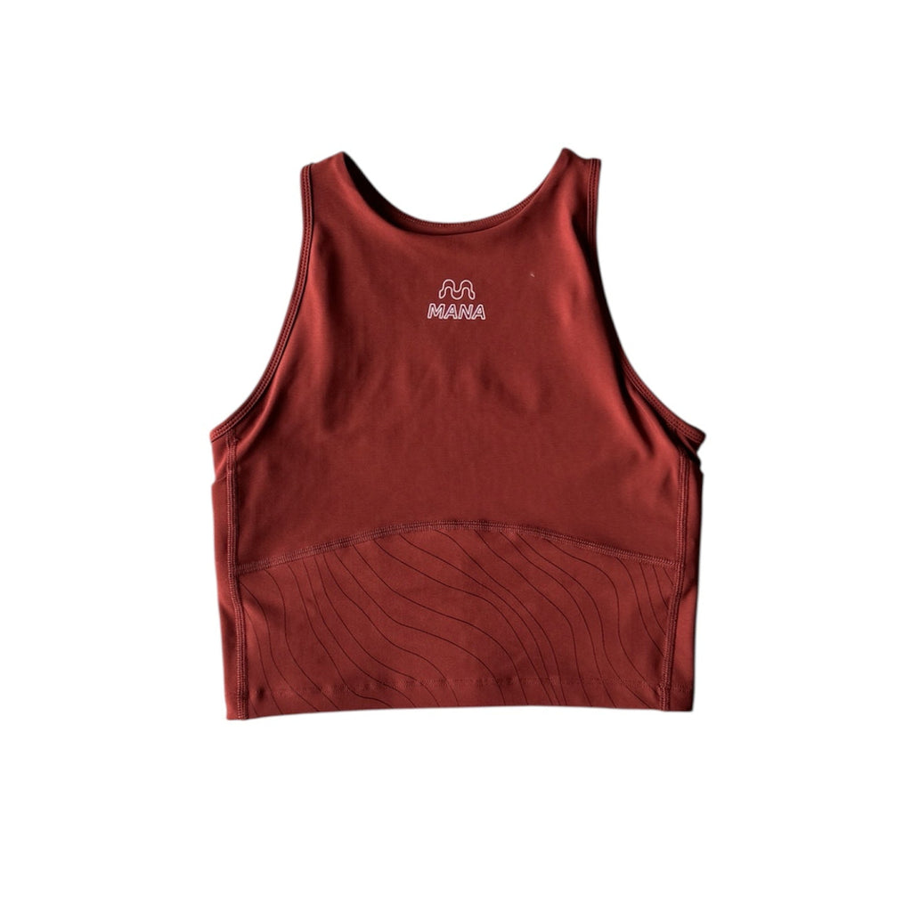 WOMEN'S PERFORMANCE CROP VEST TRACK RED